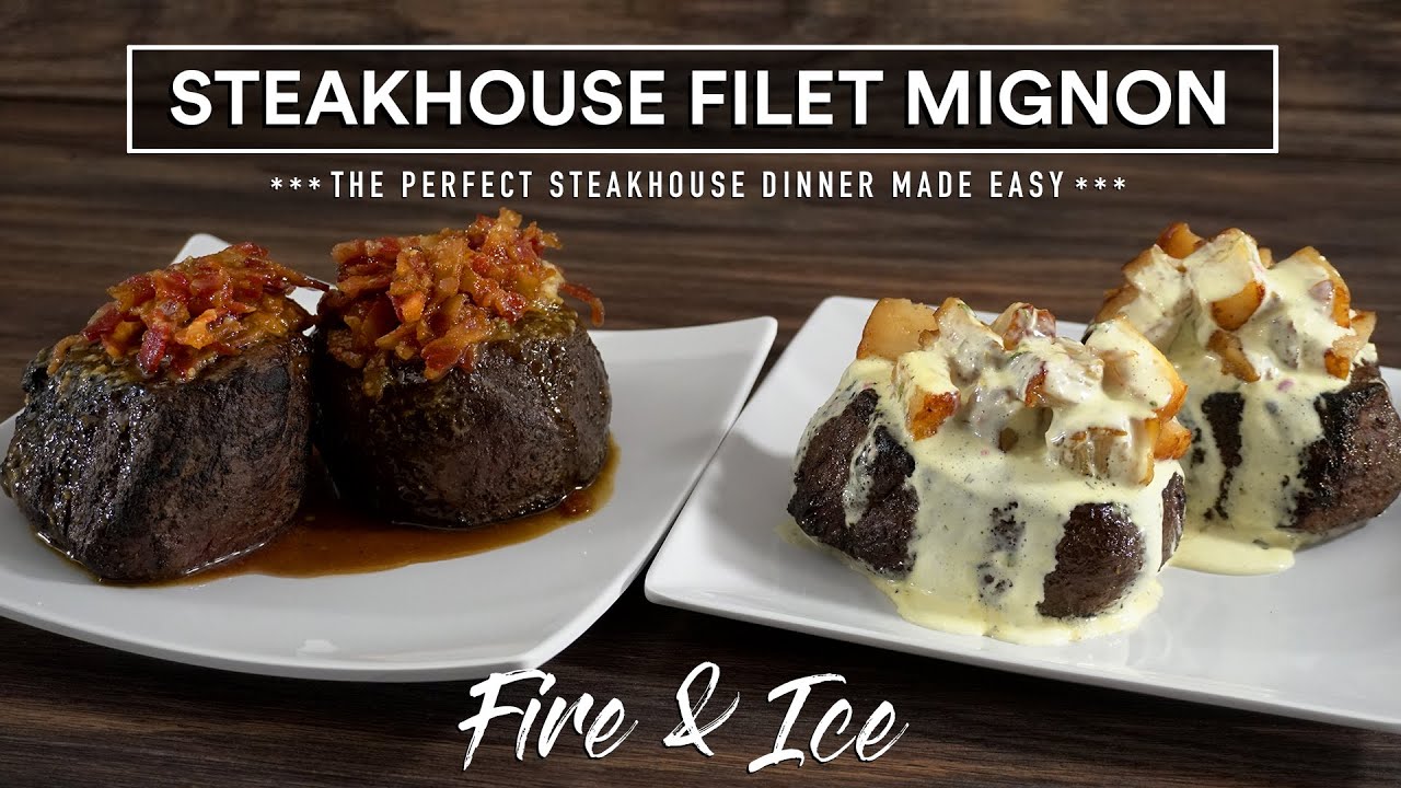 I made 2 STEAKHOUSE Filet Mignon recipes, it's epic!