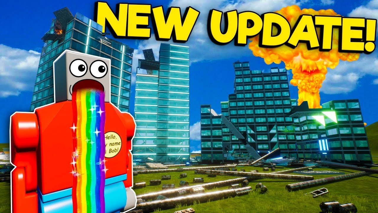 Blowing Up All of Lego City in the NEW Graphics Update! - Brick Rigs Update Gameplay