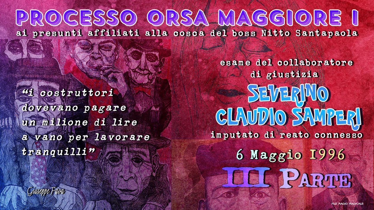 Severino Claudio Samperi 6 Maggio 1996 - Processo Orsa Maggiore I - Terza Parte