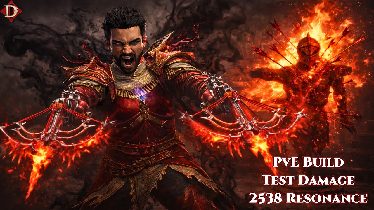 Demon Hunter PvE Build + Test Damage 605M (2538 Resonance) | Diablo Immortal​