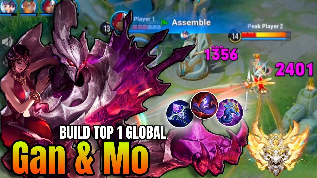 Top 1 Global Gan & Mo Build! Insane Burst Damage in Honor of Kings