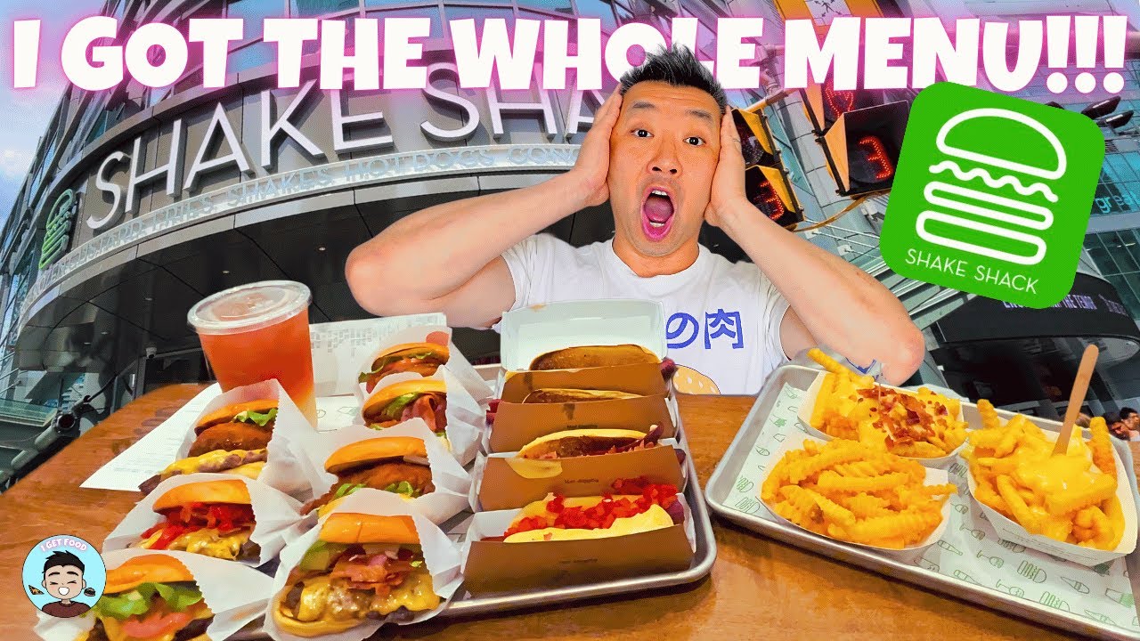 Trying EVERYTHING on the Menu At 🇨🇦Canada's First SHAKE SHACK Location and Then Ranking Them!