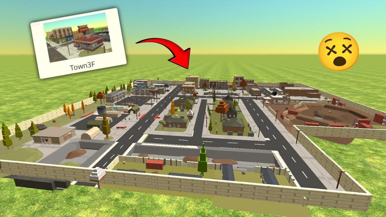Town 3f map mini version 🤯 | Chicken gun