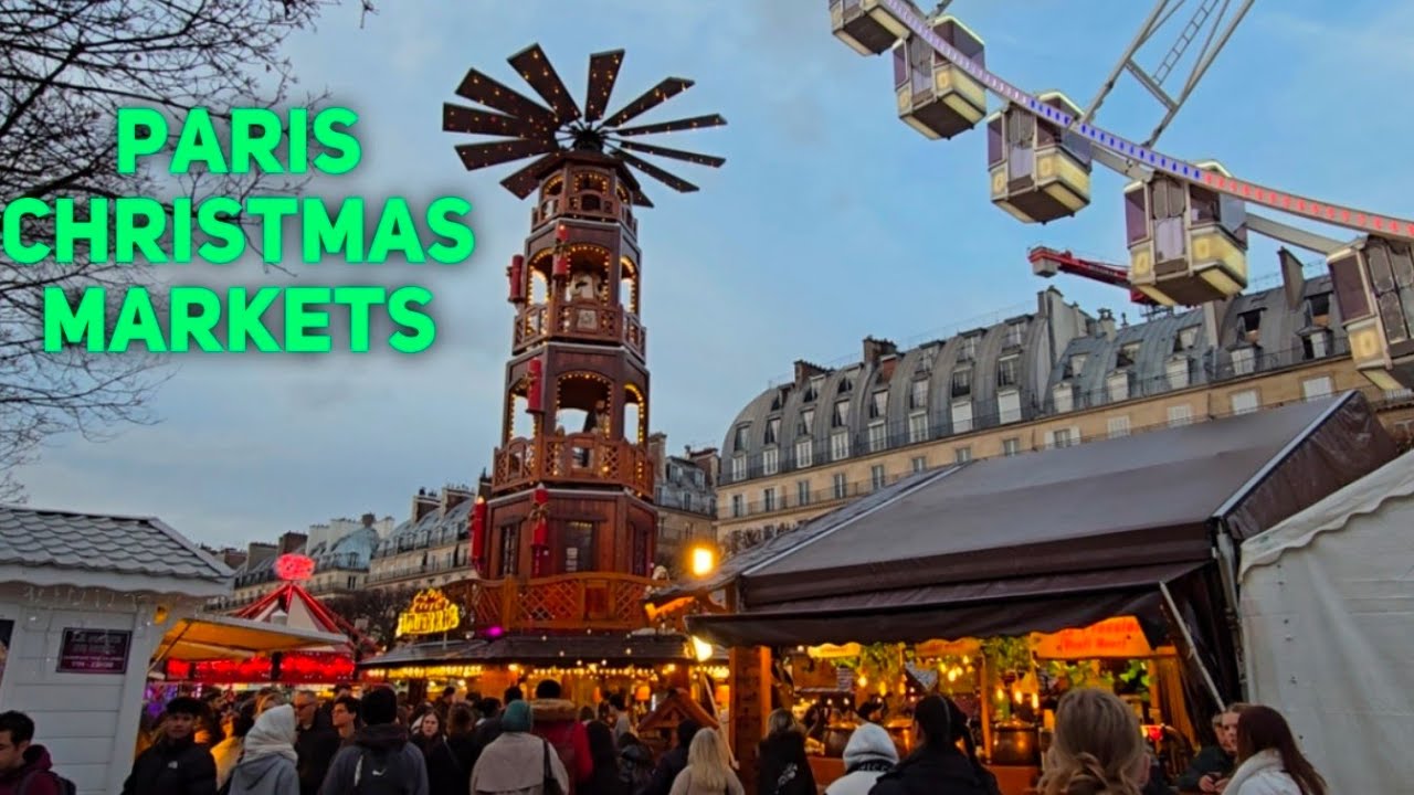 Paris Christmas Markets & Lights 2025 + Fuwa Fuwa Pancakes #Paris #christmasmarkets #fuwafuwa