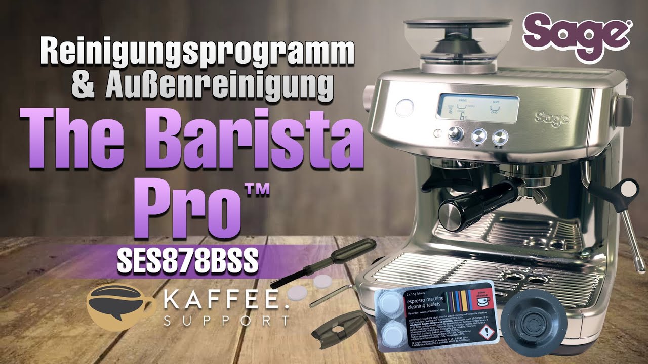 Sage The Barista Pro™ Reinigungsprogramm & Außenreinigung