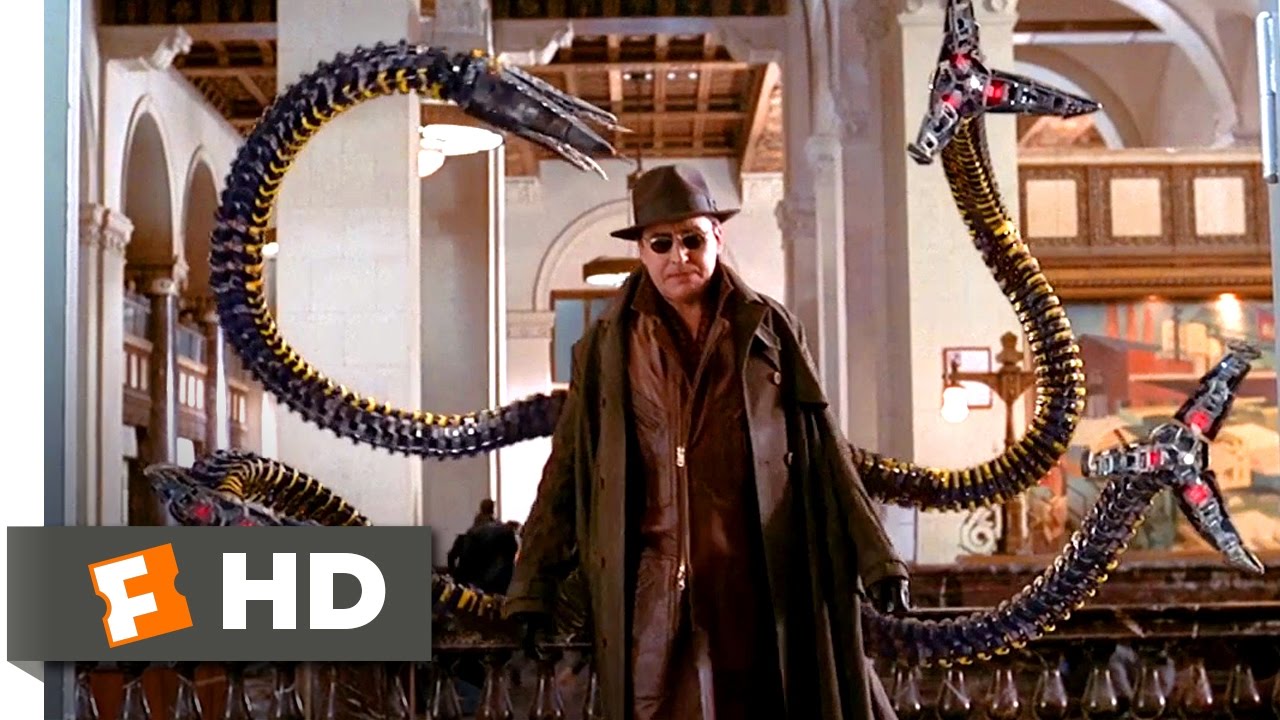 Spider-Man 2 - Bank Fight Scene (2/10) | Movieclips