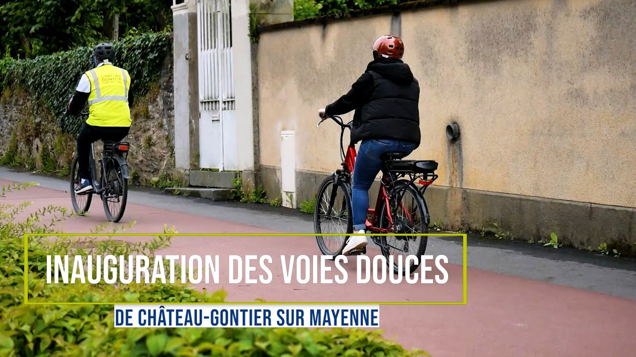 Inauguration des voies douces de Château-Gontier sur Mayenne