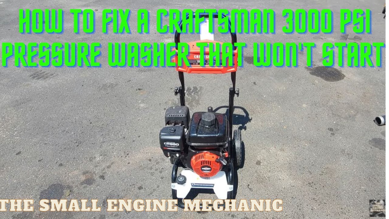 Как починить мойку высокого давления Craftsman 3000 PSI, которая не запускается | @TheSmallEngine...