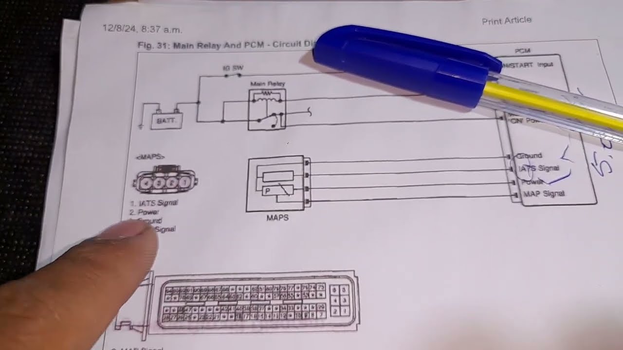 🔥Te Explico el Diagrama Eléctrico del MAP SENSOR ⚡️Paso a Paso