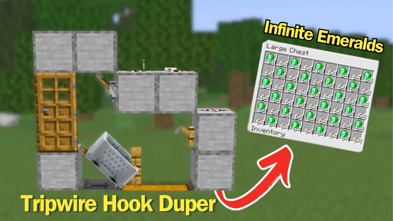 Minecraft Automatic Tripwire Duper 1.21.10+ INFINITE EMERALDS