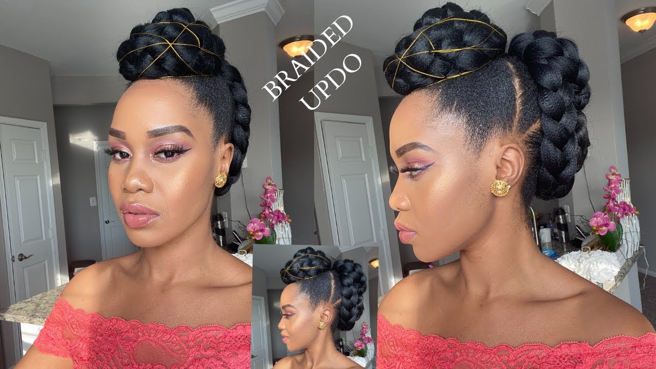 Braided Updo / Protective Style !
