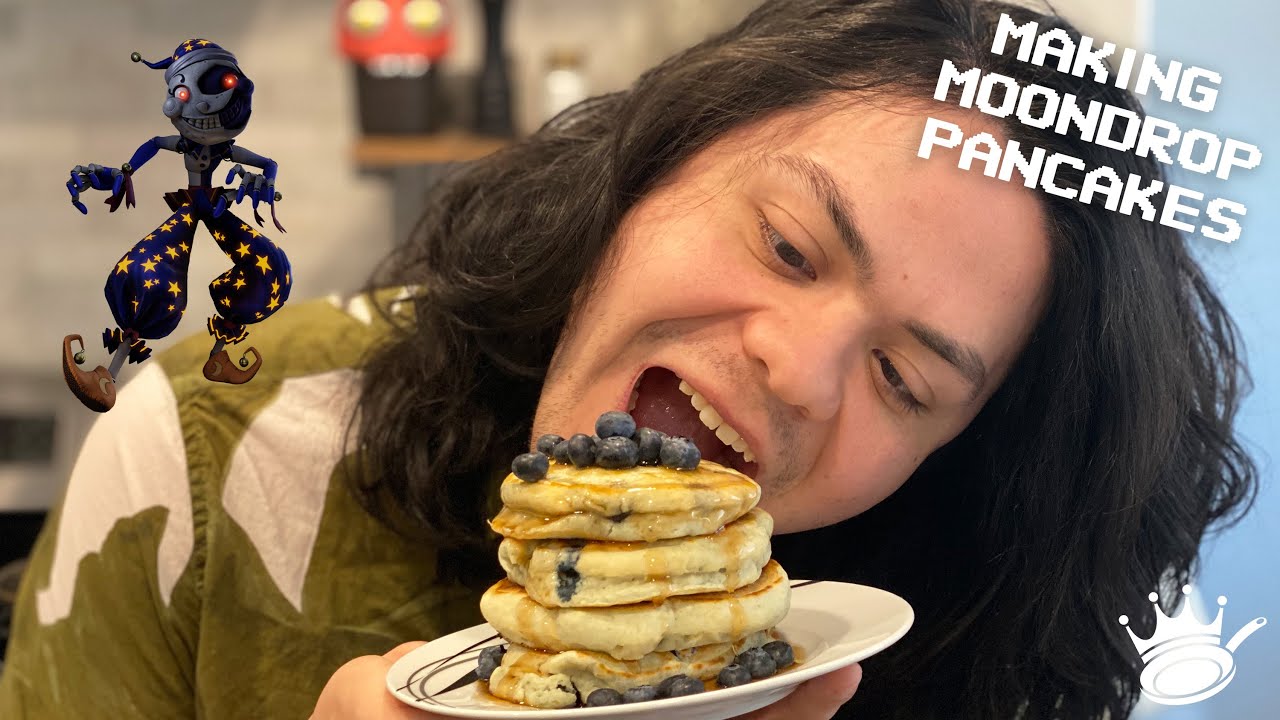 Five Night's At Freddy's Moondrop's Blueberry Pancakes | FNAF Foods!