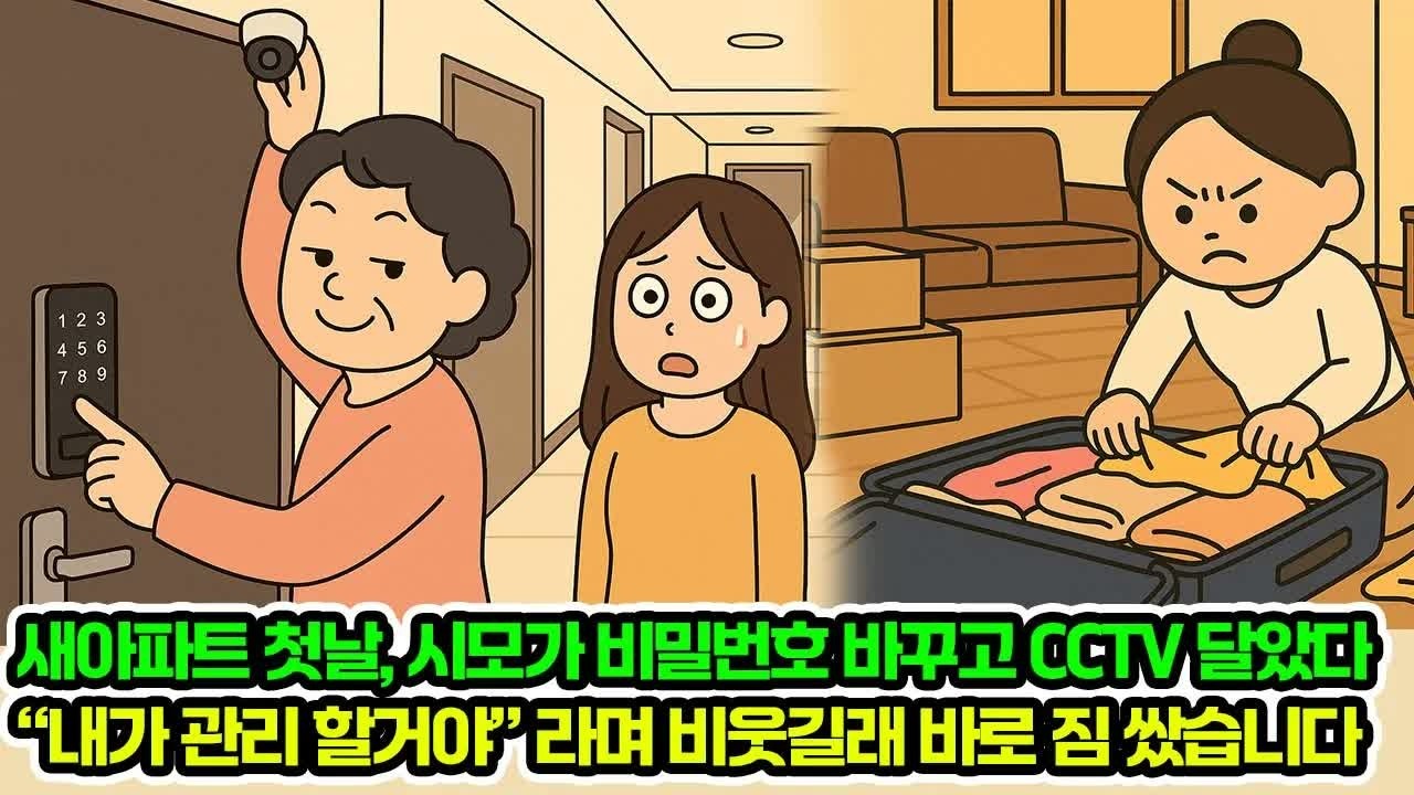 새아파트 첫날 시모가 비밀번호 바꾸고 CCTV를 달았다