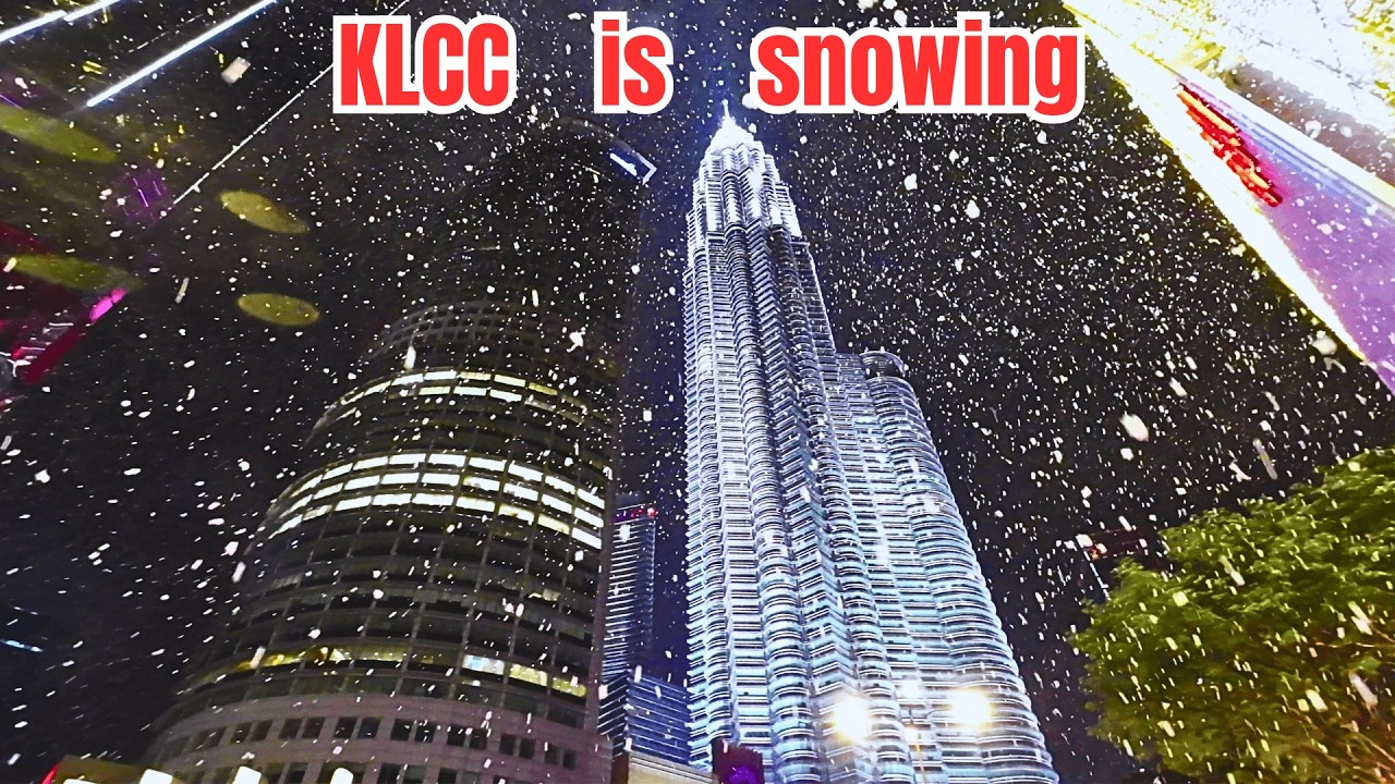 KLCC is snowing