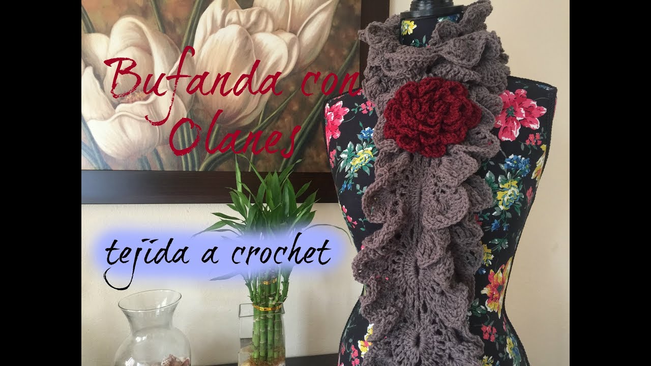 Bufanda Marea -a crochet-