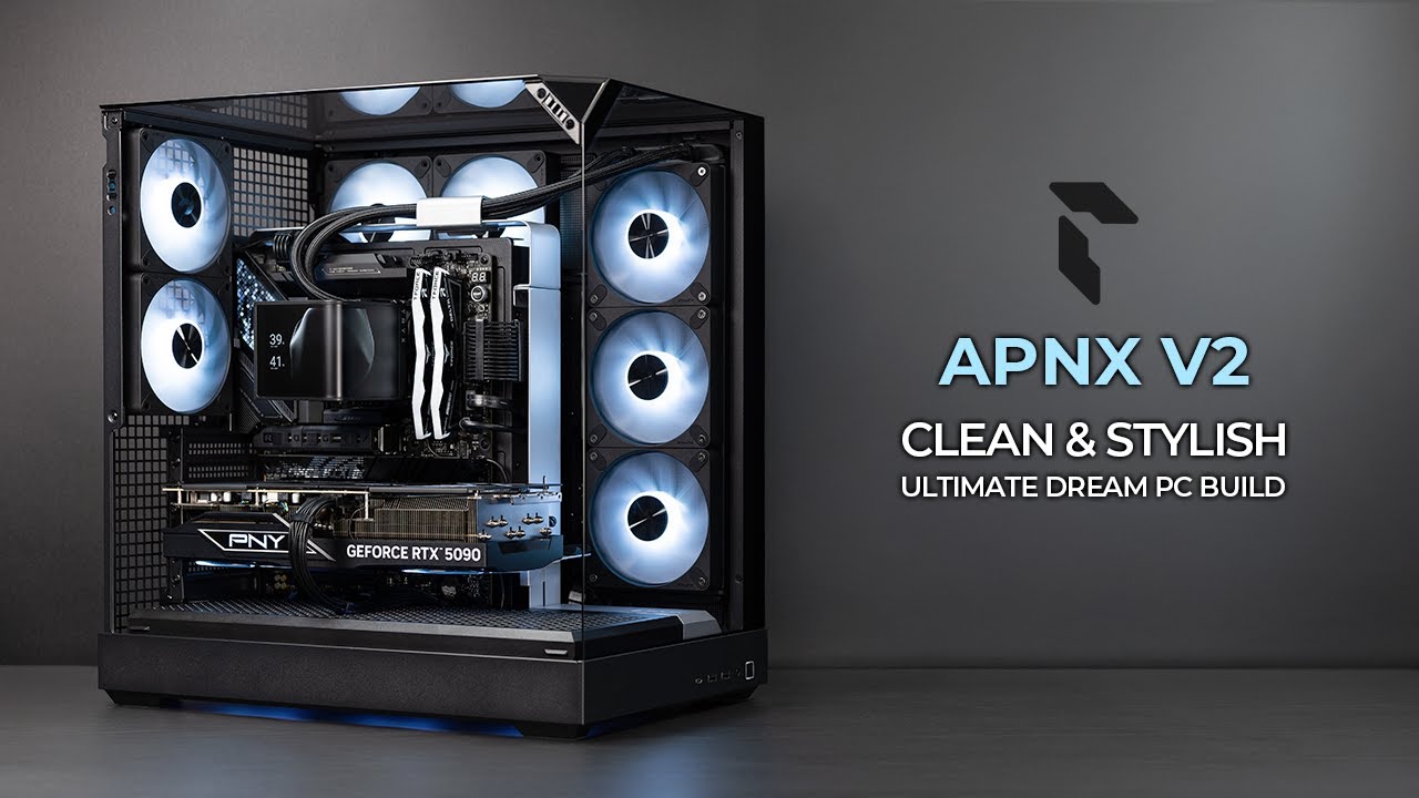 The Ultimate Dream PC Build | APNX V2 | PNY RTX 5090 | TRYX Panorama 3D SE | T-Force Delta
