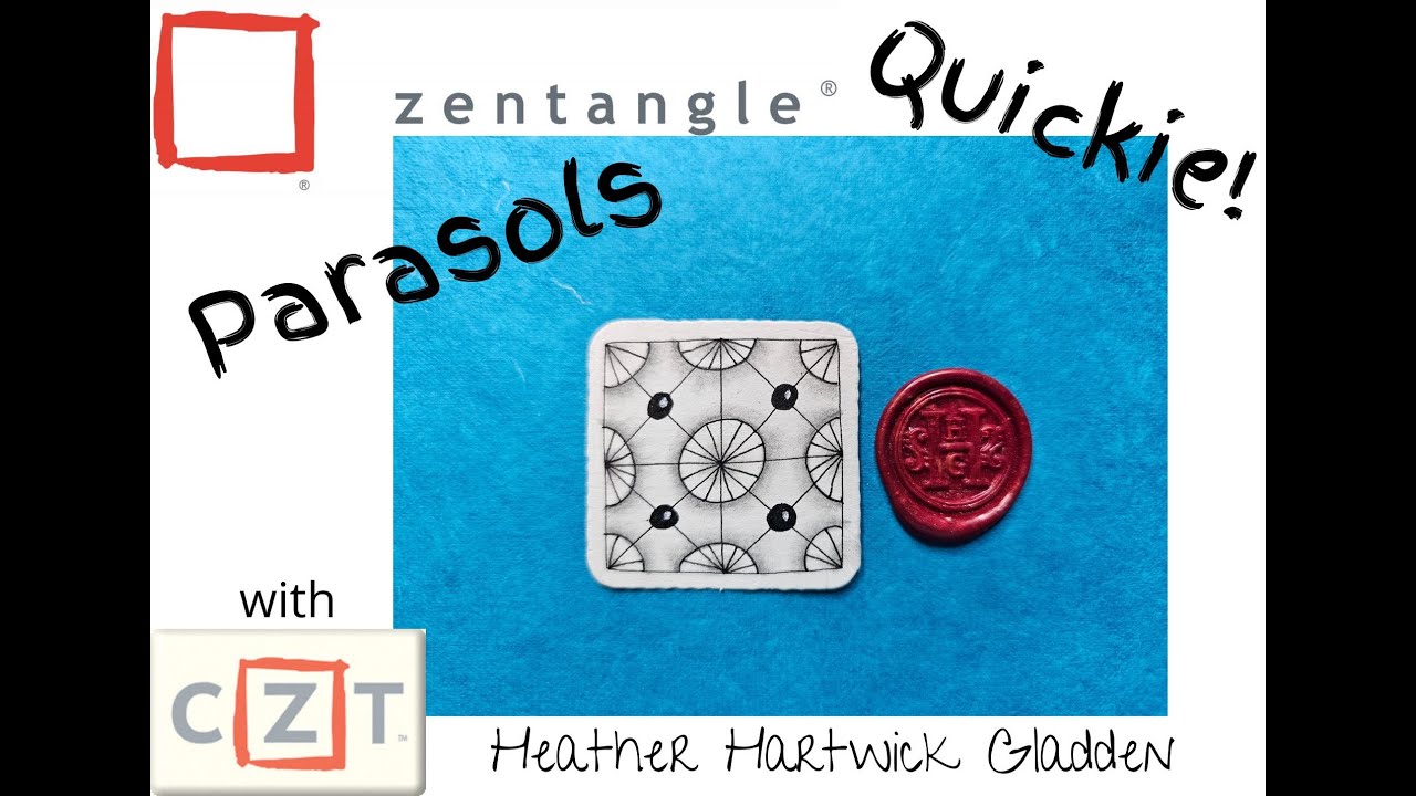Parasols | Zentangle® Quickie