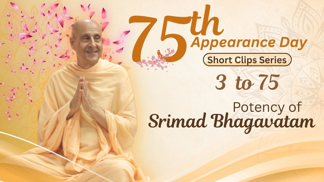 Day 3 of 75 | Potency of Srimad Bhagavatam | HH Radhanath Swami | 75th Appearance Day series