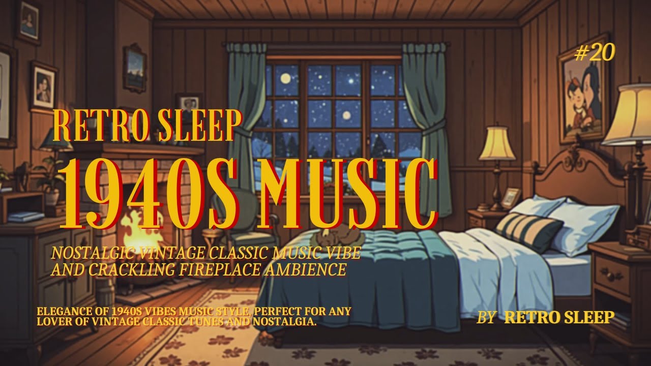 Nostalgic Vintage Classic Music 1940s Playing in Another Room in Warm Bedroom | Retro Sleep | #20