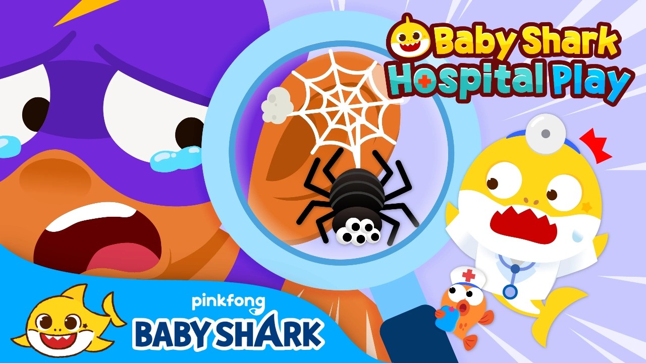 Tickle, Tickle! A Bug in Muscle Man's Ear! | Baby Shark Hospital Play | Baby Shark Official