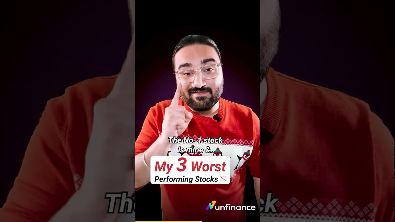 My 3 WORST Performing Stocks where I lost 1.5 lac Rupees! #shorts | Unfinance