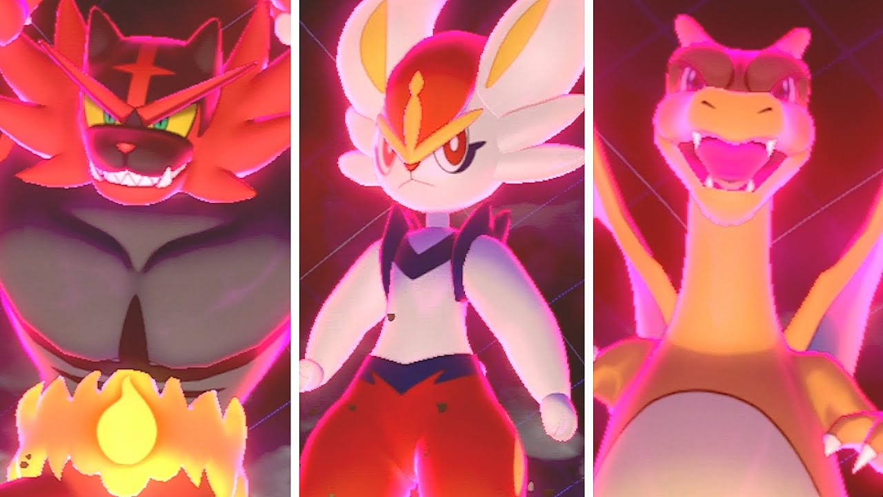 Pok&eacute;mon Sword & Shield - All Starters Dynamax Moves