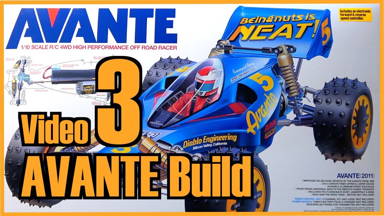 Сборка Tamiya Avante / Видео 3 / Шаги 13–19