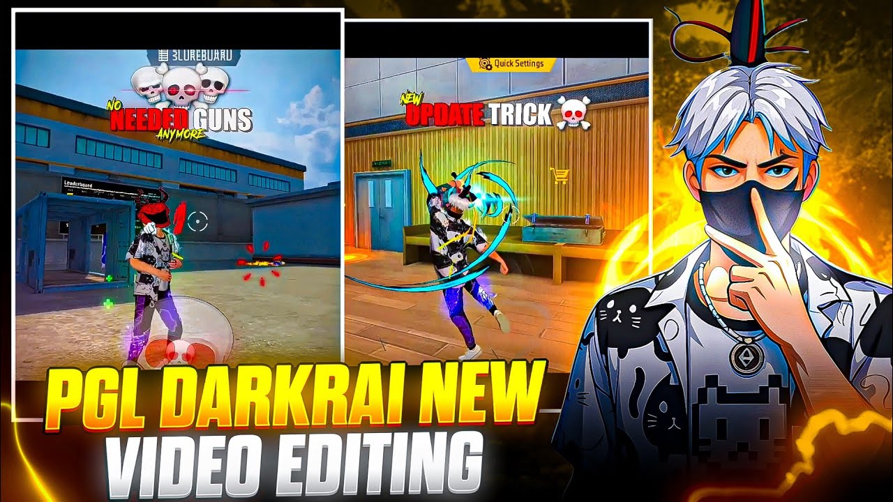 PGL DARKRAI New Video Editing 🤯🔥 PGL DARKRAI ki tarah editing kaise kare 🥶🌚
