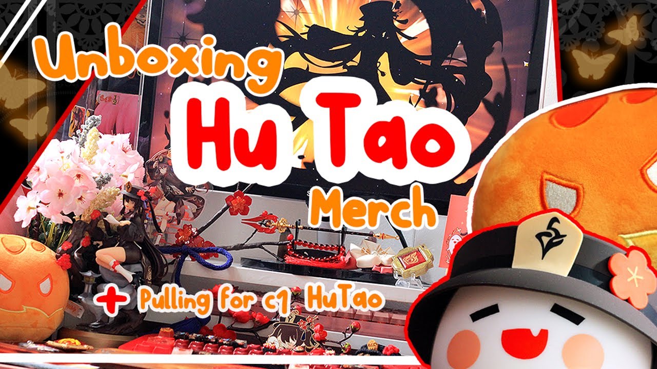 Unboxing Hu Tao Merch ❀ Pulling for C1 Hu Tao