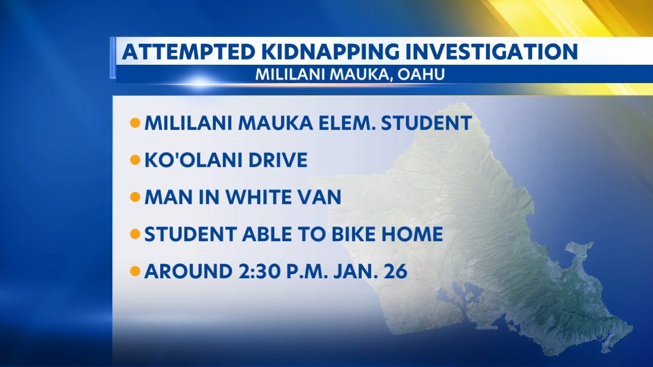 Mililani elementary student escapes attempted kidnapping
