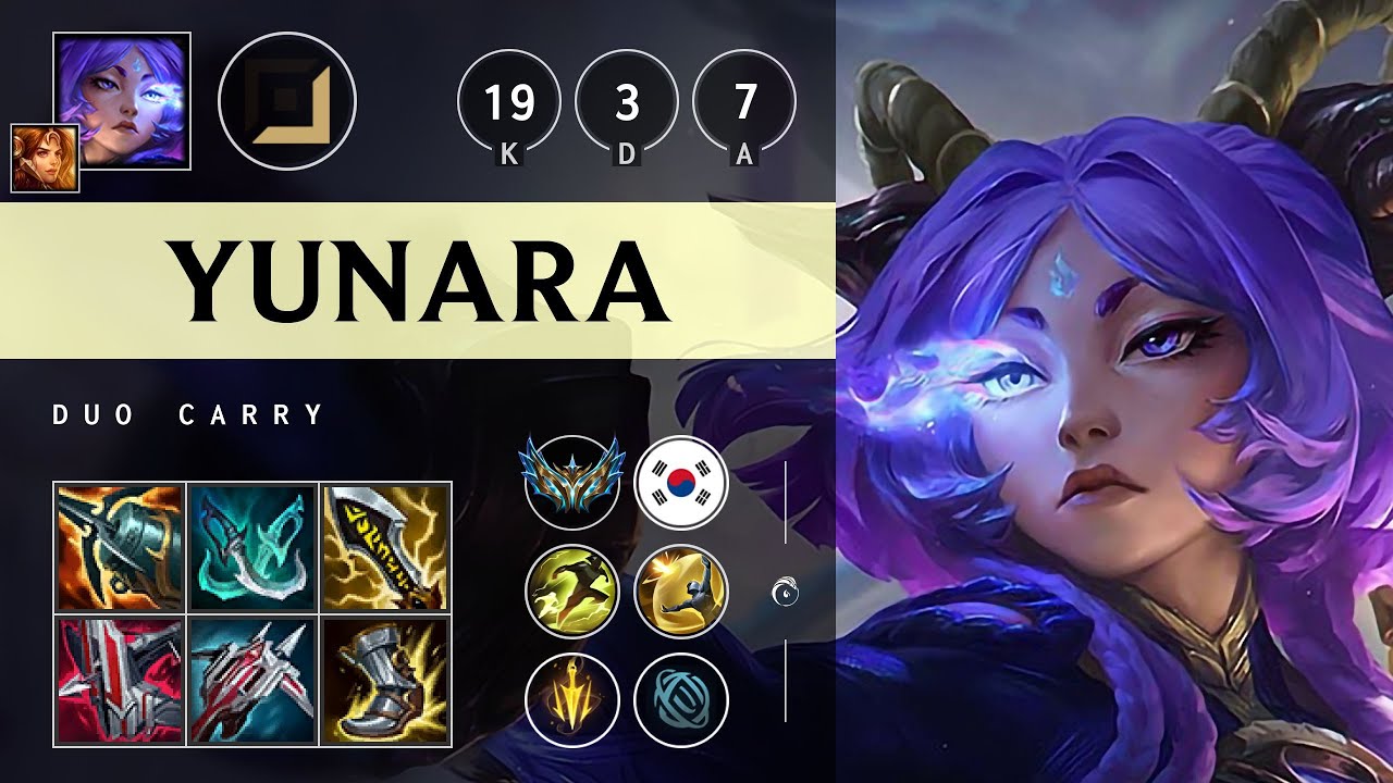 Yunara Carry vs Smolder - KR Challenger Patch 25.20