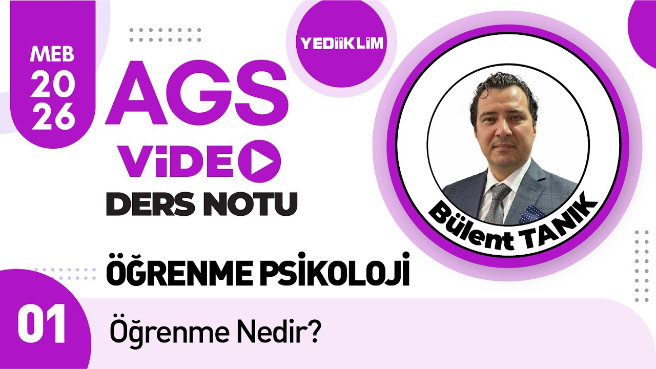 1 - Öğrenme Nedir ? - Bülent TANIK