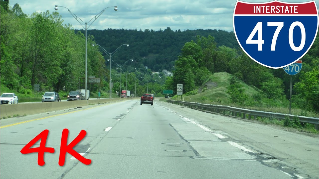 ⁴ᴷ Interstate 470 (Wheeling, WV) eastbound [4K VIDEO]