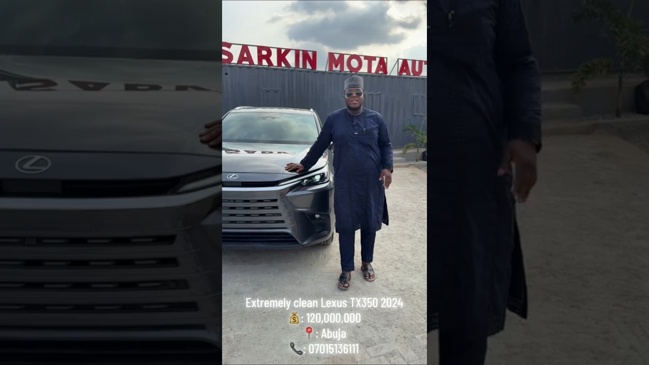 Superczysty Lexus TX350 z 2024 roku za jedyne 120 mln ₦! 🚙 Starszy brat Highlandera! 💼🔥 #LexusTX3...