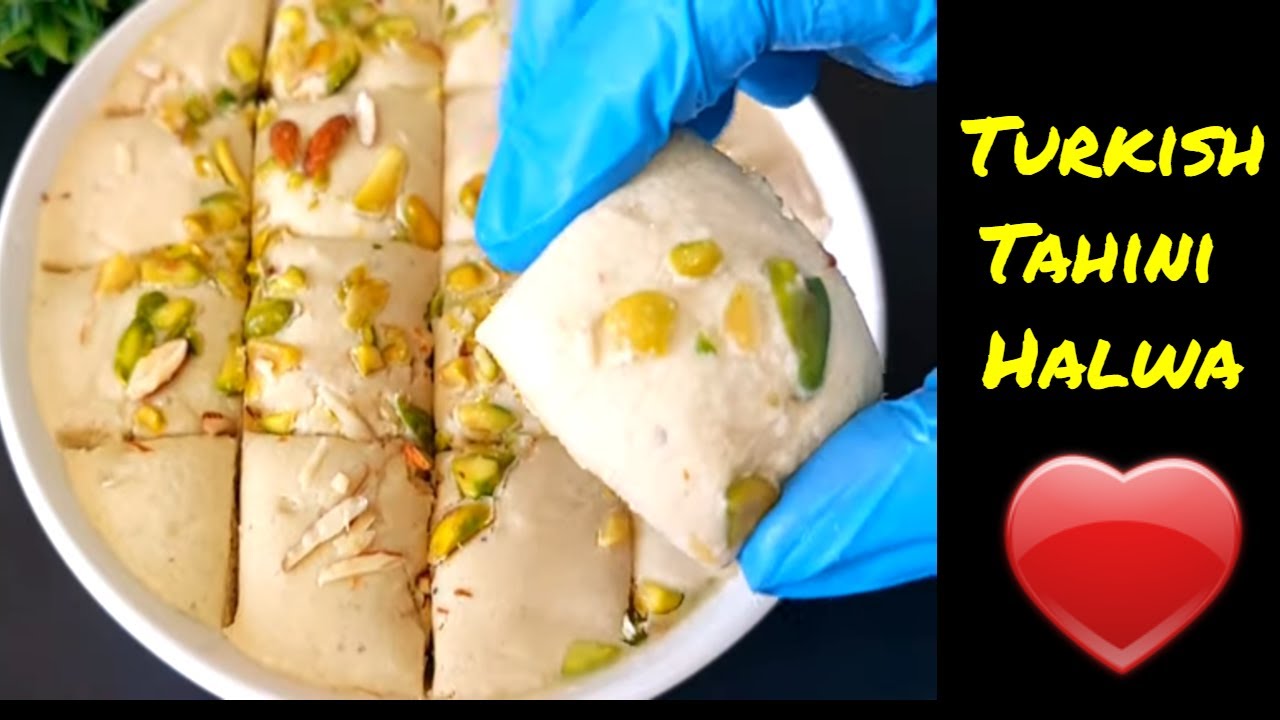 How to Make Turkish Tahini Halwa Recipe | Sesame seeds Halva