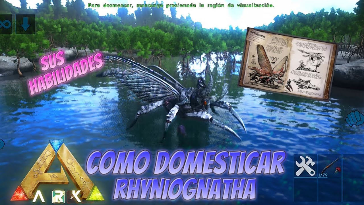 Como Tamear a una Rhyniognatha y sus habilidades en Ark Ultímate Mobile Edition 🦕🦖