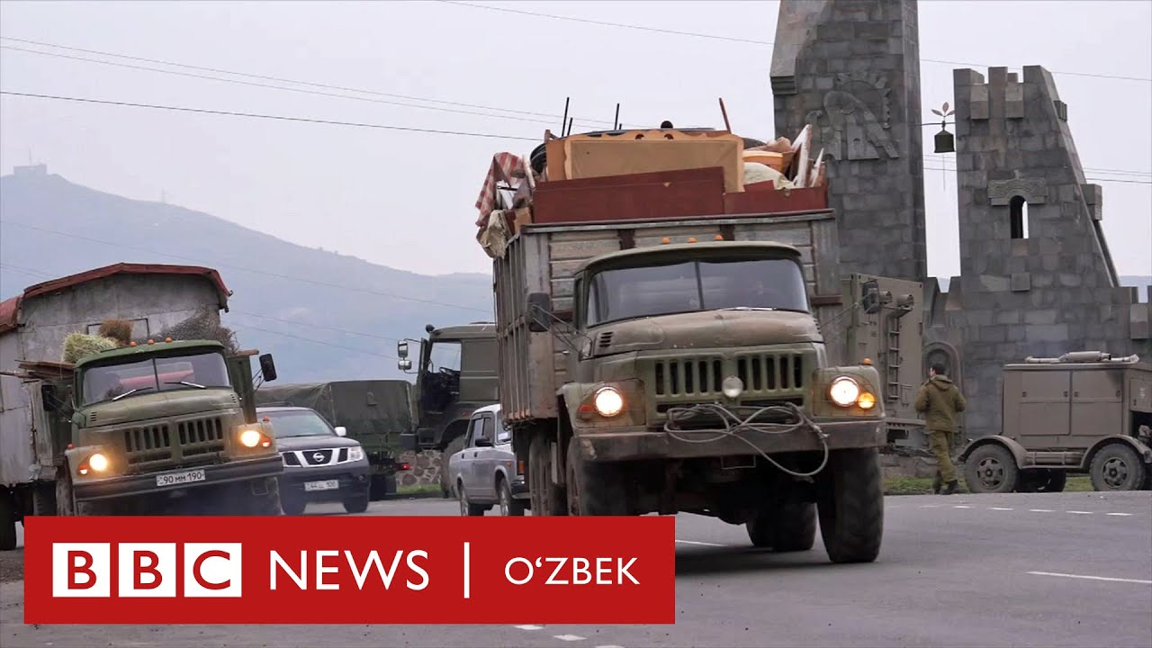 Тоғли Қорабоғ уруши: Мағлуб арманлар Лочинни ташлаб кетмоқдалар - BBC News O'zbek