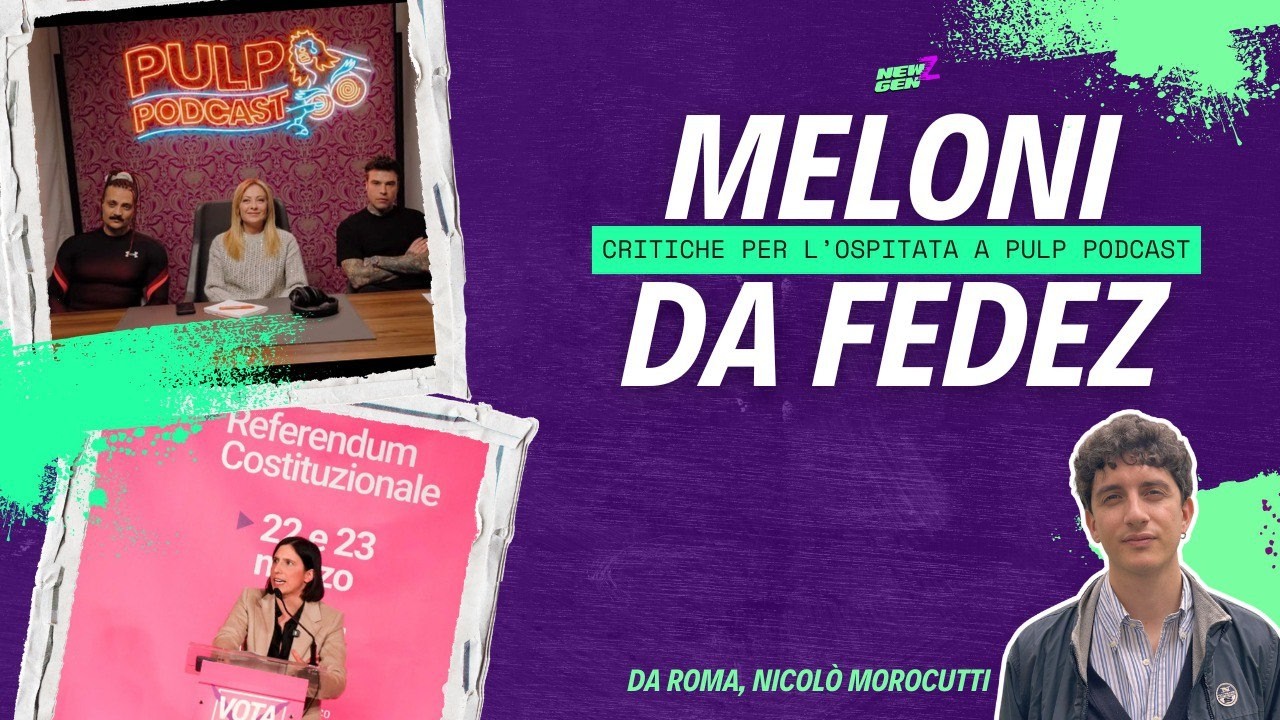 MELONI A PULP PODCAST, LA PREMIER OSPITE DA FEDEZ E MARRA: PERCHÉ VIENE CRITICATA?