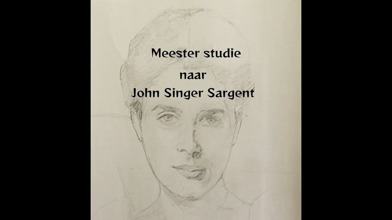 Meester studie naar John Singer Sargent.
