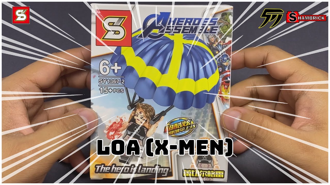 Loa new x-men unofficial lego with parachute [EP 13]