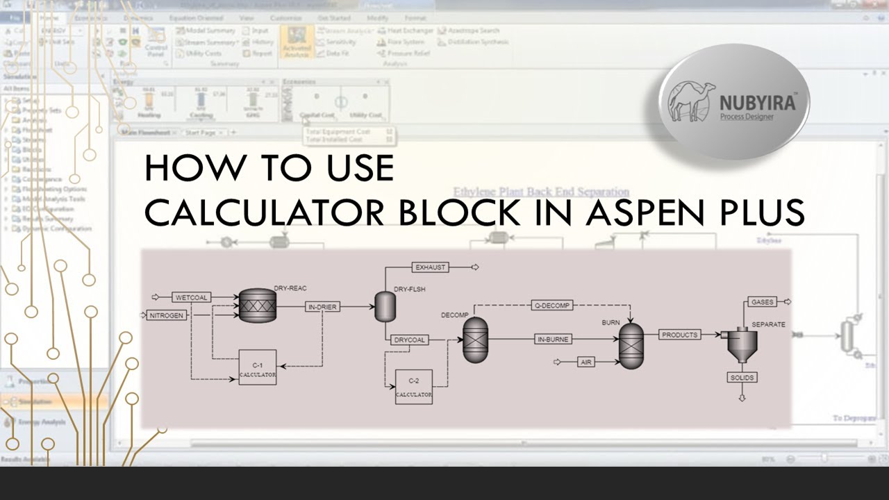 How To Use Calculator Block In Aspen Plus
