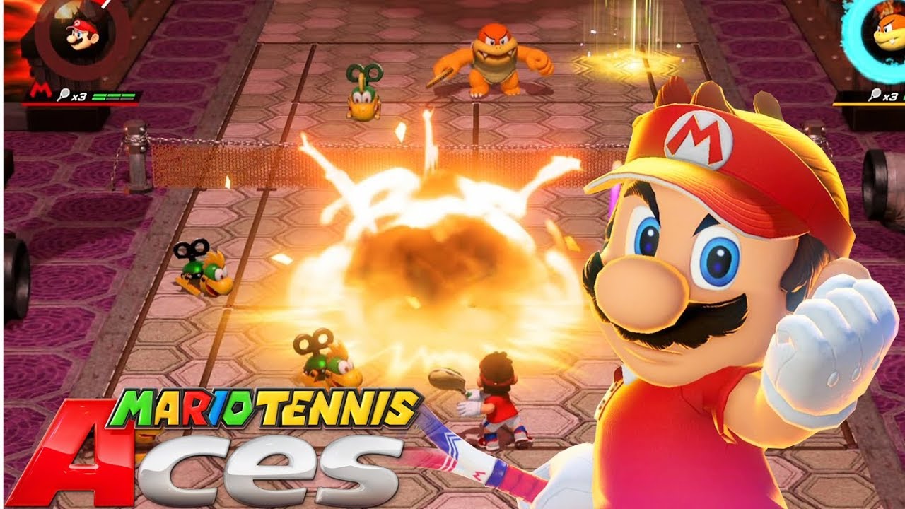 EL EXPLOSIVO CASTILLO DE BOWSER - MARIO TENNIS ACES: MODO AVENTURA #2 | Nintendo SWITCH - ZetaSSJ