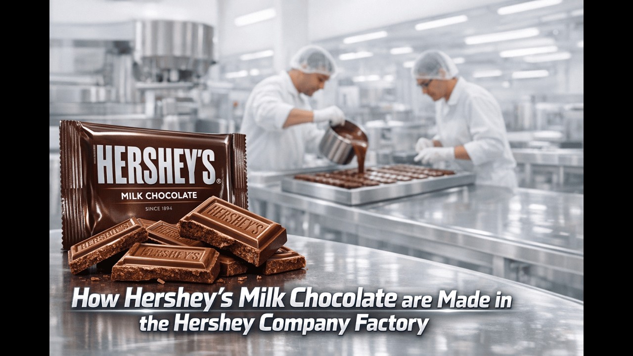 How Chocolate Is Made | Inside The Hershey Company Factory Process (USA)