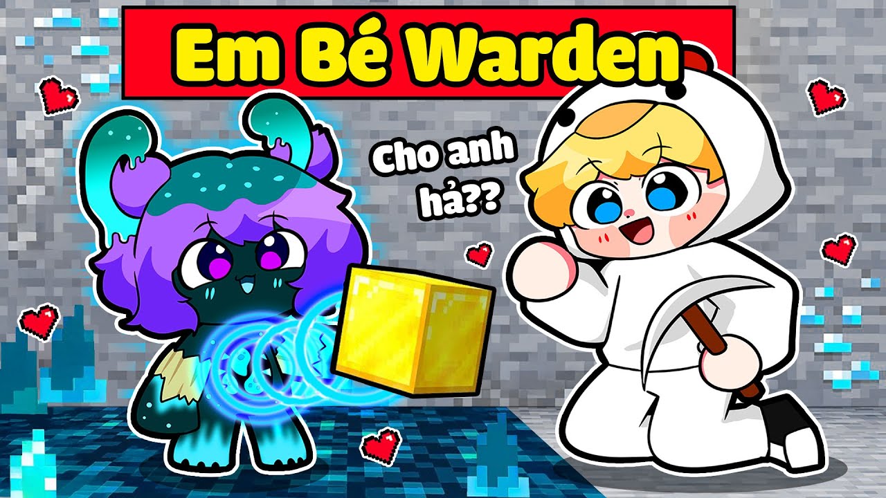 NABEE EM BÉ WARDEN SIÊU ĐÁNG YÊU ĐƯỢC TOGA NHẬN NUÔI TRONG MINECRAFT*NABEE EM BÉ WARDEN 👾🤩