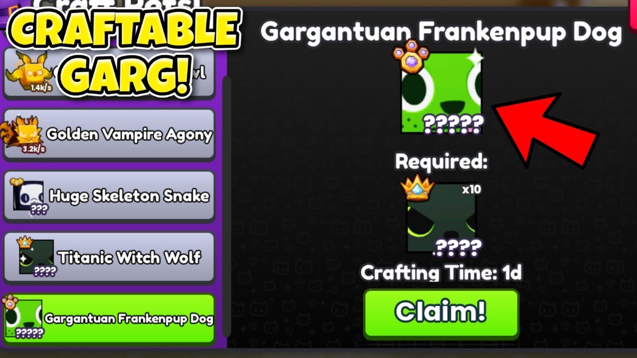 Do This for Best Chance for a FREE Garg in Pet Simulator 99!