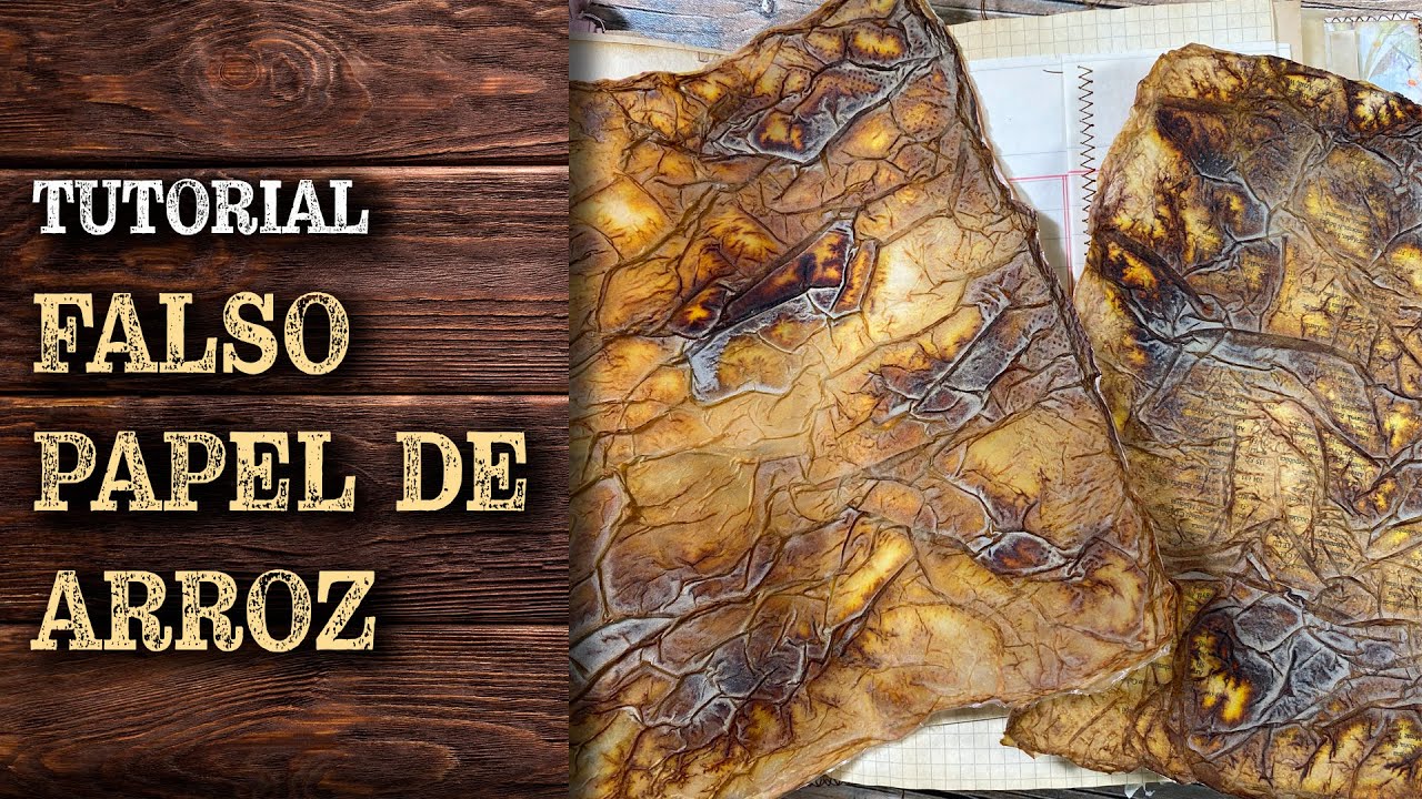 Falso Papel de Arroz con la técnica de @TreasureBooks
