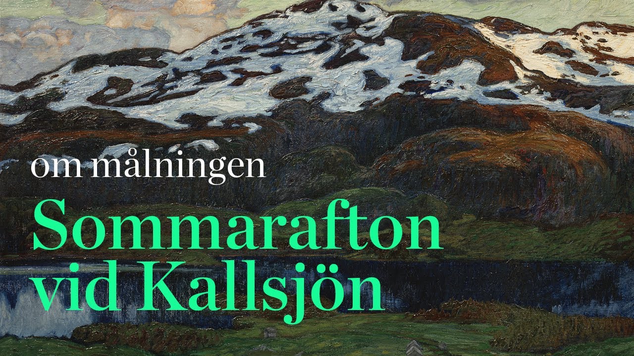 Sommarafton vid Kallsjön av Helmer Osslund