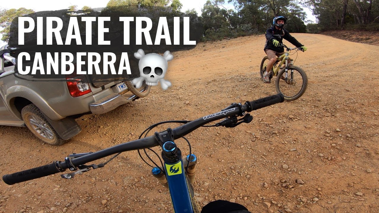 Steep downhill MTB pirate trail in the Canberra region ☠️