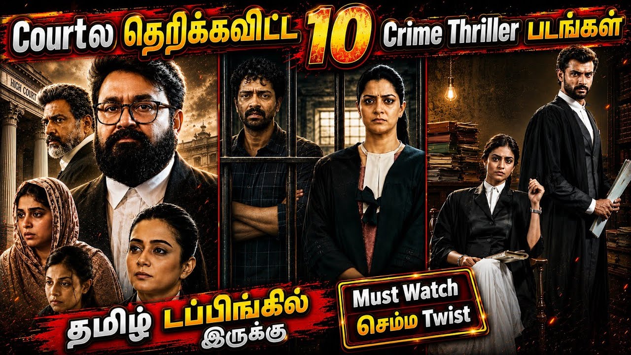 Top 10 Courtroom Crime Thriller Movies Tamil Dubbed| #tamildubbed  @wowmoviestamil