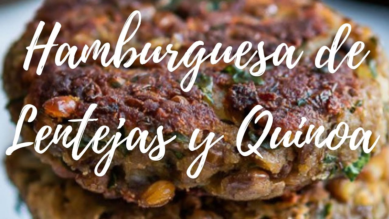 🍔 Hamburguesa Vegana de Lentejas y Quinoa | ¡Deliciosa, Saludable y Fácil de Hacer! 🌿